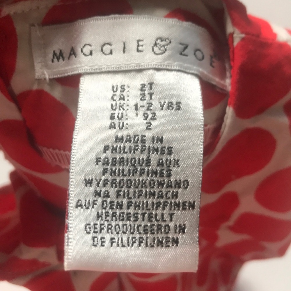 Maggie & Zoe | toddler polka dot top shirt size 2T - Picture 4 of 8